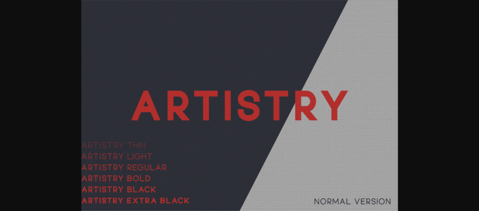 Artistry Font Poster 3