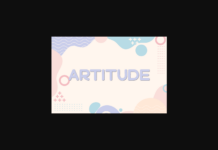 Artitude Font Poster 1