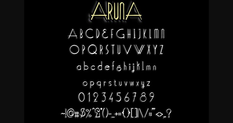 Aruna Font Poster 8