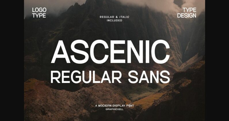 Ascenic Font Poster 1