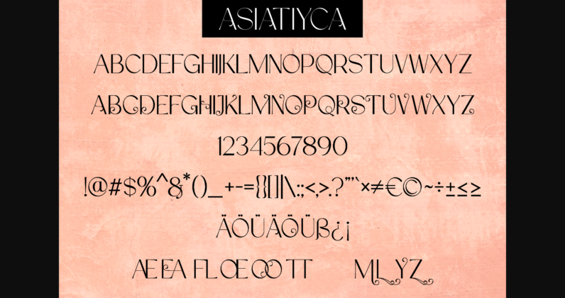 Asiatiyca Font Poster 7