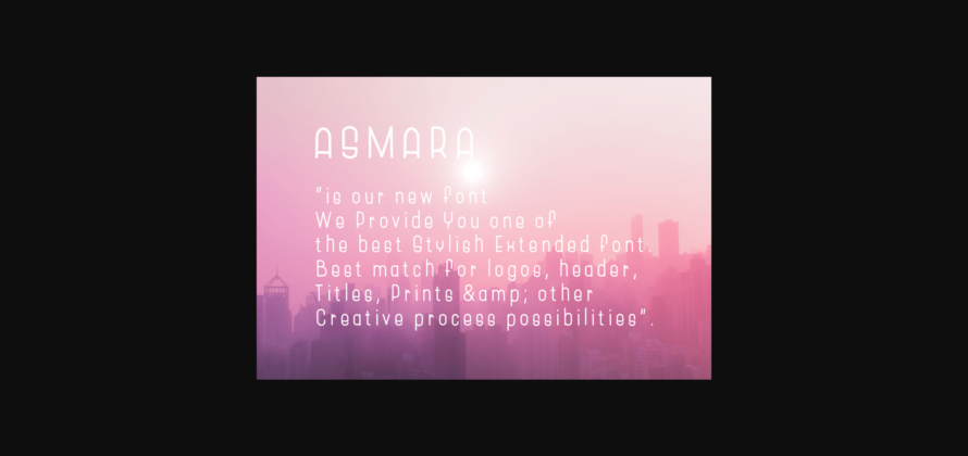 Asmara Font Poster 4