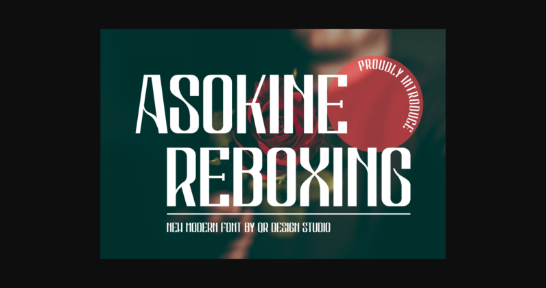 Asokine Reboxing Font Poster 3