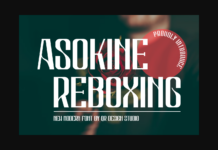 Asokine Reboxing Font Poster 1