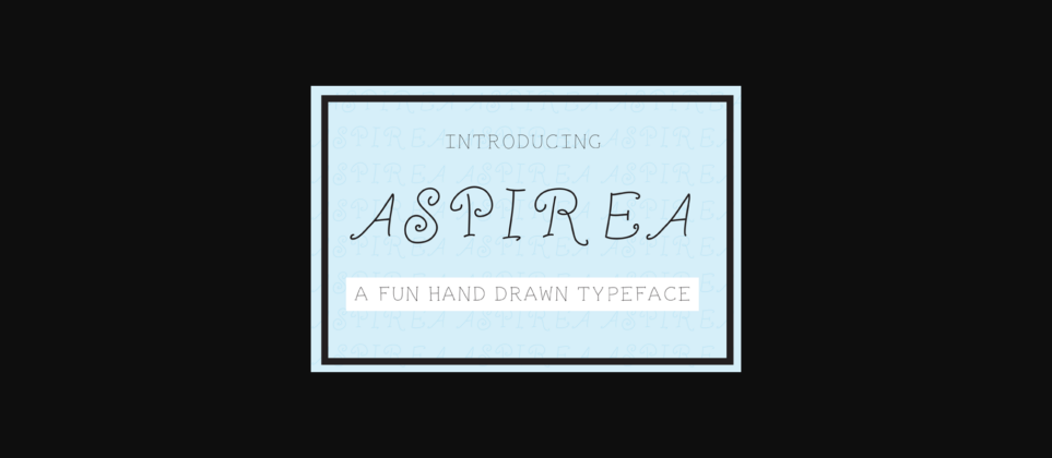 Aspira Font Poster 3