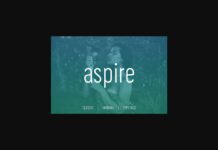 Aspire Font Poster 1