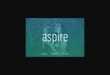 Aspire Font Poster 1