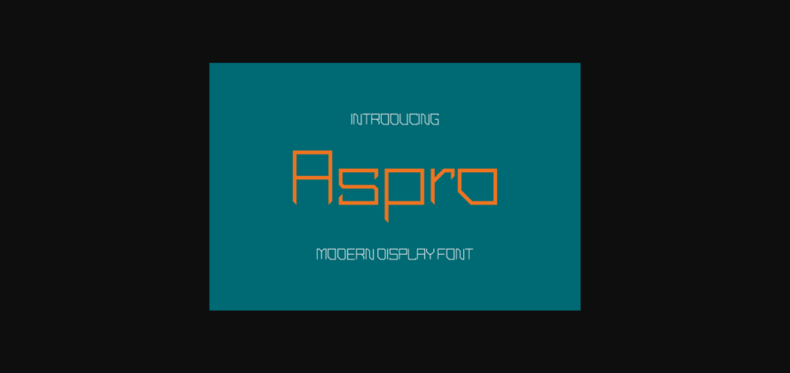 Aspro Font Poster 3
