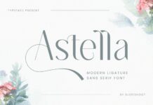 Astella Font Poster 1