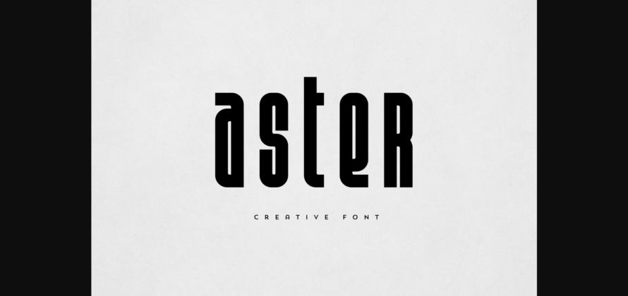Aster Font Poster 3