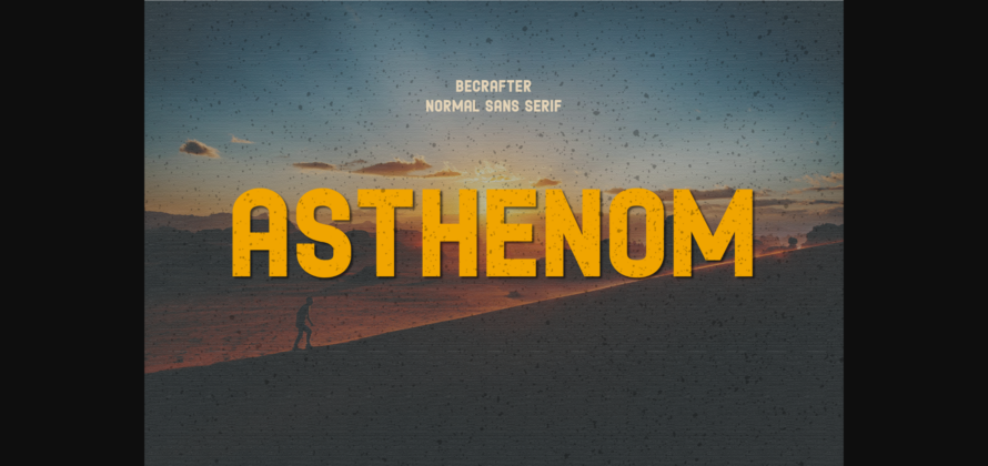 Asthenom Font Poster 3