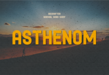 Asthenom Font Poster 1