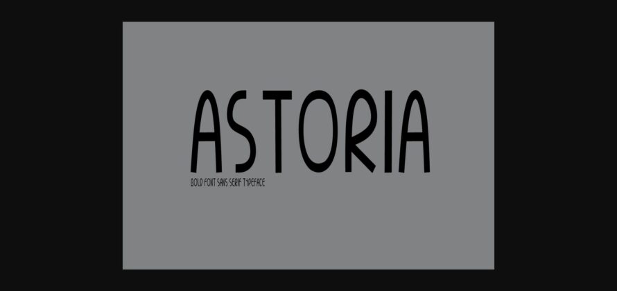 Astoria Font Poster 3