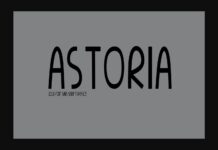 Astoria Font Poster 1