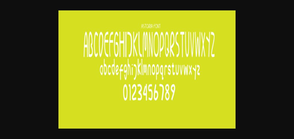 Astoria Font Poster 8