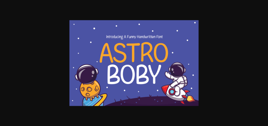 Astro Boby Font Poster 3
