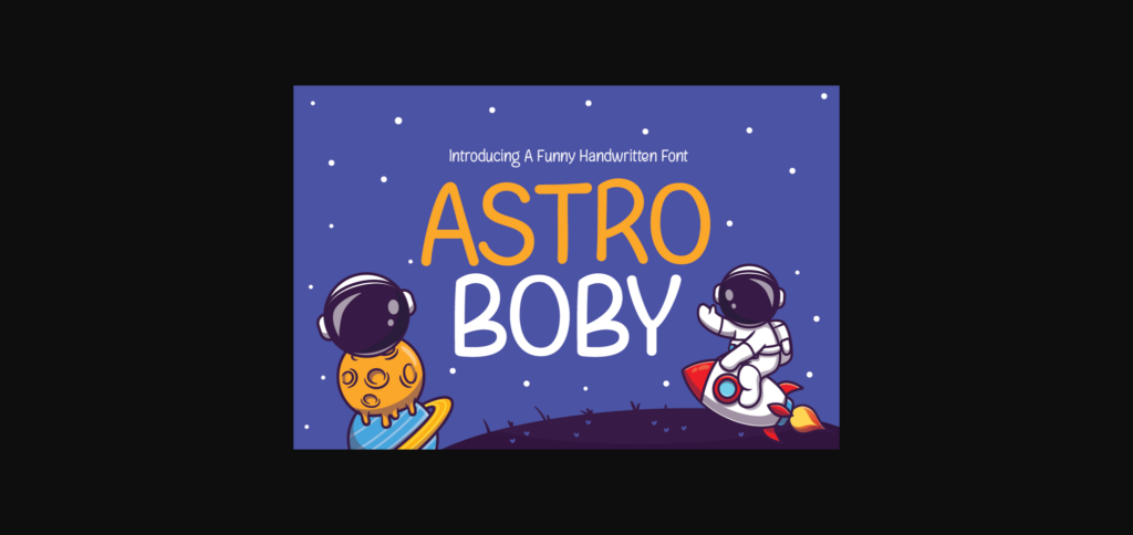 Astro Boby Font Poster 1