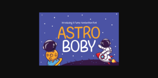 Astro Boby Font Poster 1