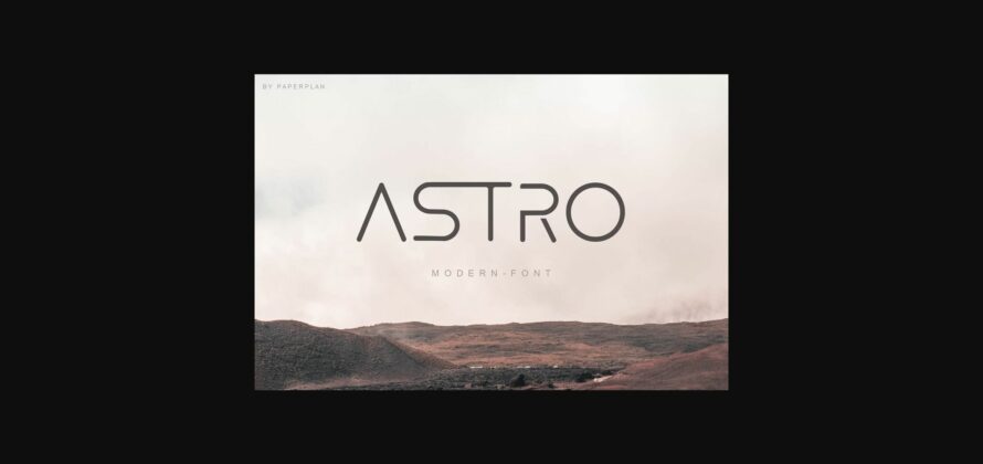 Astro Font Poster 3
