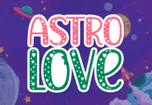Astro Love Font Poster 1