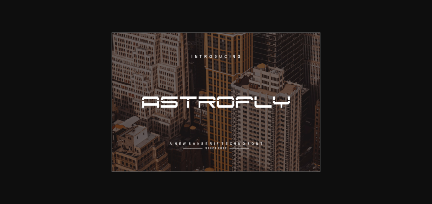 Astrofly Font Poster 3