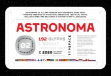 Astronoma Font Poster 1