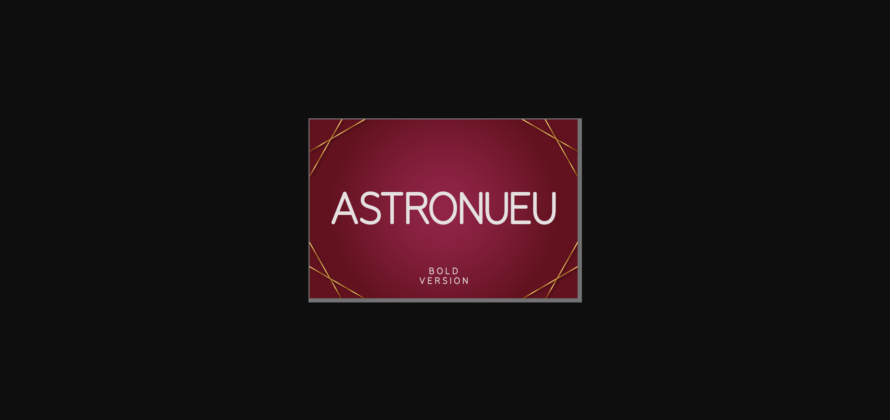 Astronueu Bold Font Poster 3
