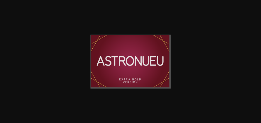 Astronueu Extra Bold Font Poster 3