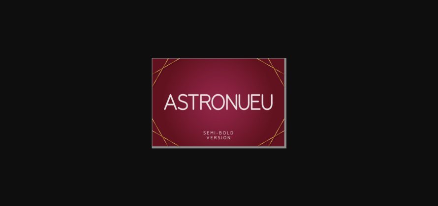 Astronueu Semi-Bold Font Poster 3