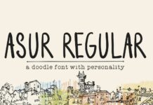 Asur Regular Font Poster 1