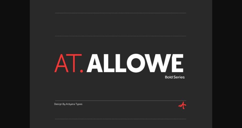 At. Allowe Font Poster 3