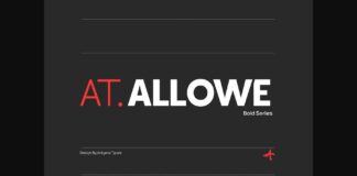 At. Allowe Font Poster 1