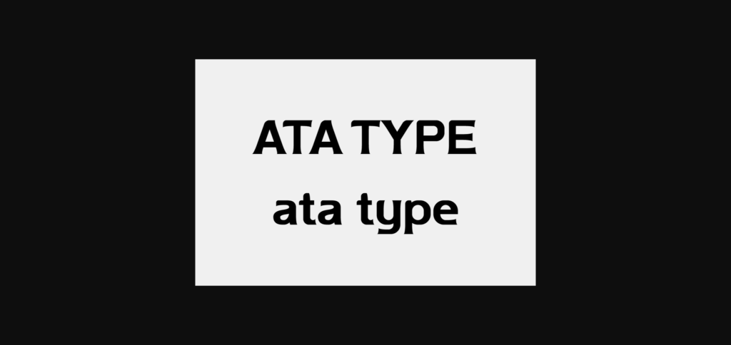 Ata Font Poster 4