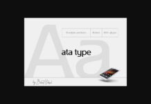 Ata Font Poster 1