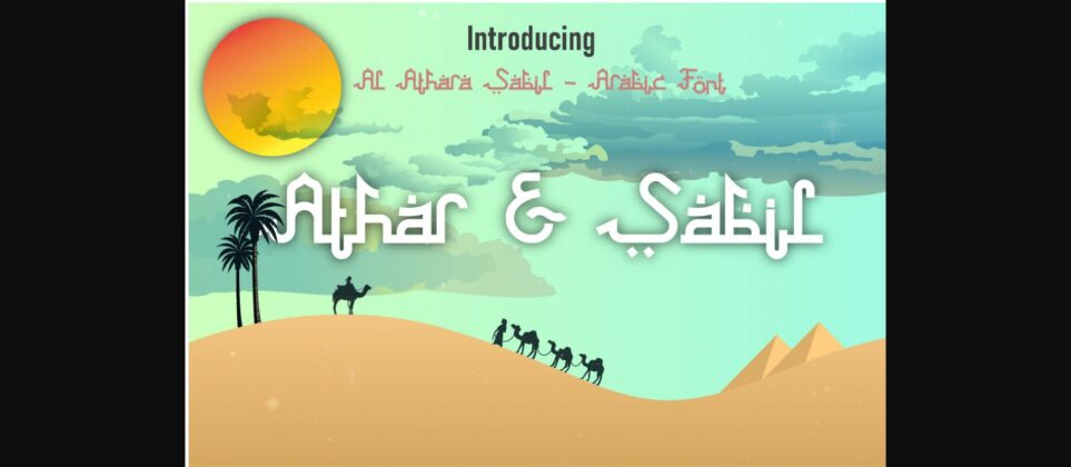 Athar & Sabil Font Poster 3