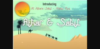 Athar & Sabil Font Poster 1