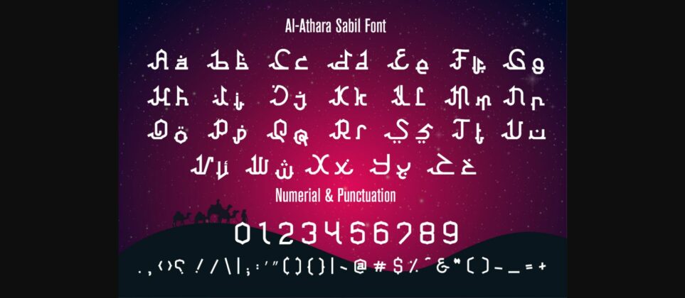 Athar & Sabil Font Poster 4