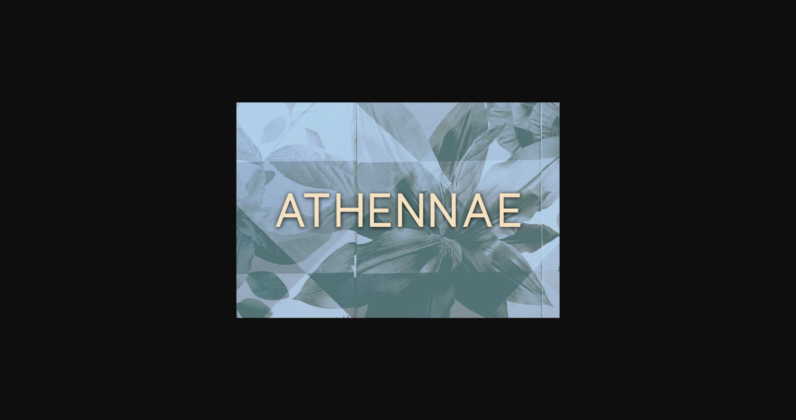 Athennae Font Poster 3