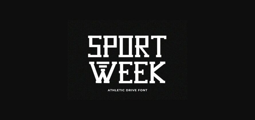 Athletic Drive Font Poster 2