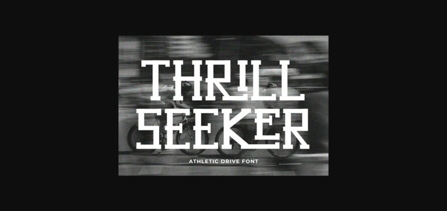 Athletic Drive Font Poster 6