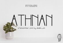 Athnan Font Poster 1