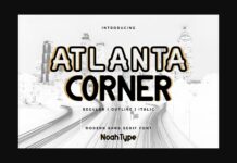 Atlanta Corner Font Poster 1