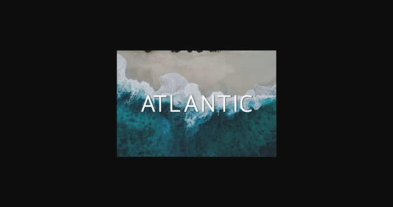 Atlantic Font Poster 1