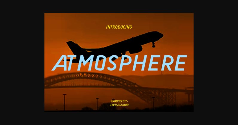Atmosphere Font Poster 3
