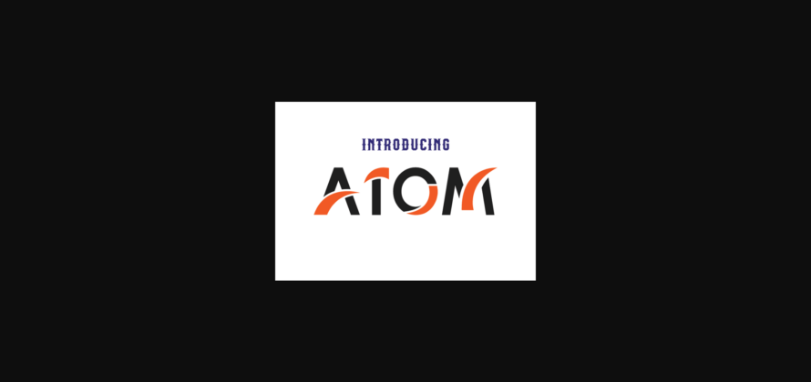 Atom Font Poster 3