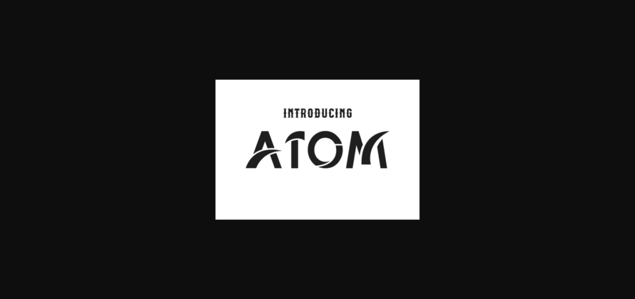 Atom Font Poster 4