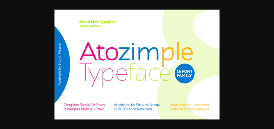 Atozimple Font Poster 3