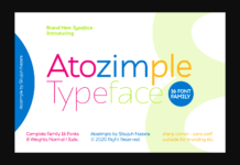 Atozimple Font Atozimple Font Poster 1