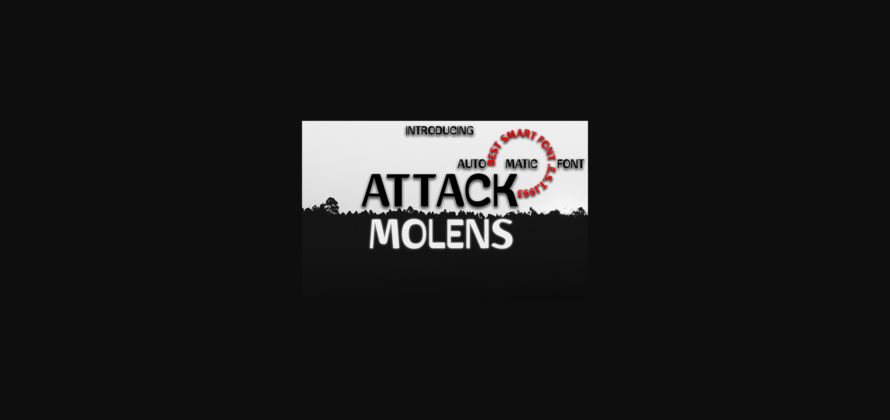 Attack Molens Font Poster 3