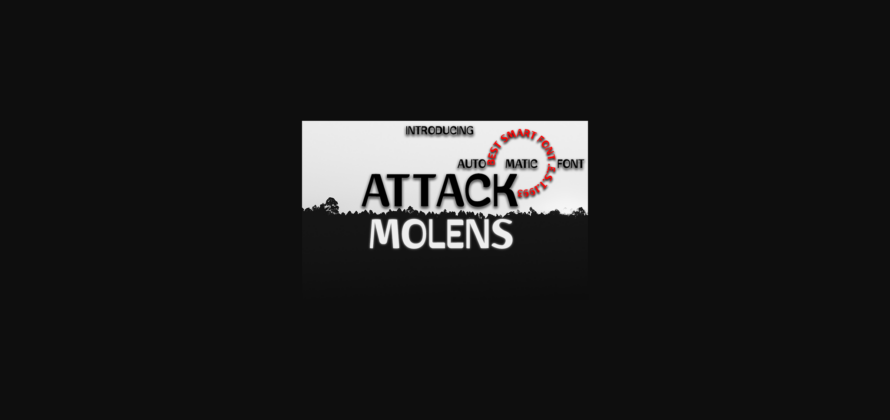 Attack Molens Font Poster 1